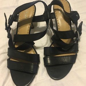 Coach strap heels
